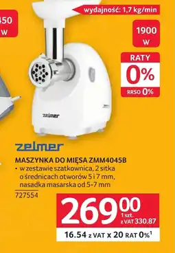 Selgros Maszynka do mielenia mięsa Zelmer oferta