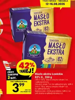 Twój Market Masło ekstra Łowickie 82% oferta
