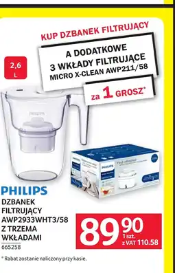 Selgros Dzbanek filtrujący Philips oferta