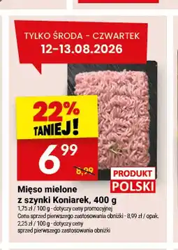Twój Market Mięso mielone z szynki Koniarek oferta