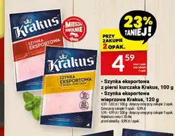 Twój Market Szynka eksportowa z piersi kurczaka Krakus oferta
