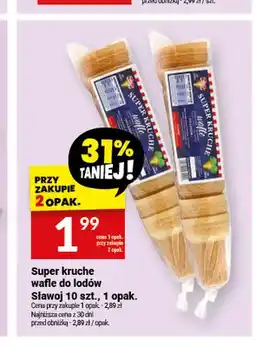 Twój Market Super kruche wafle do lodów Sławoj oferta