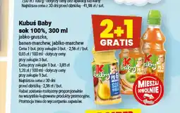 Twój Market Sok Kubuś Baby 100% banan-marchew oferta