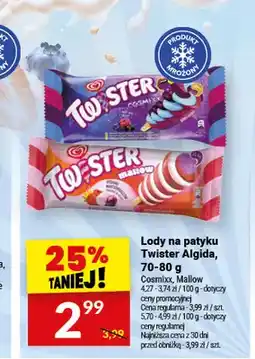 Twój Market Lody na patyku Twister Algida Cosmixx oferta