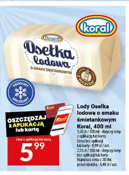 Twój Market Lody Osełka lodowa o smaku śmietankowym oferta