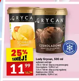 Twój Market Lody Grycan Sorbet z mango oferta