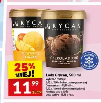 Lody Grycan Sorbet z mango