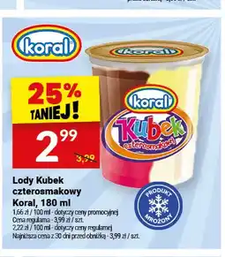 Twój Market Lody Kubek czterosmakowy oferta