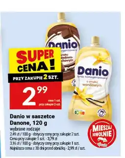 Twój Market Serek homogenizowany Danio o smaku waniliowym Danone oferta
