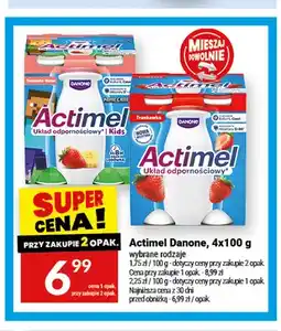 Twój Market Napój Actimel 4-pak truskawkowy Danone oferta