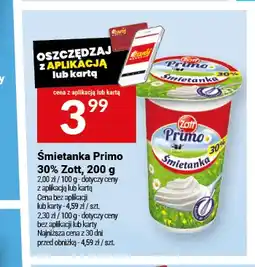 Twój Market Śmietanka Primo Zott 30% oferta