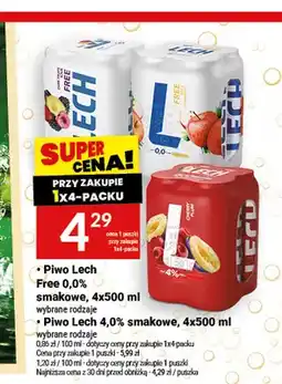 Twój Market Piwo bezalkoholowe Lech smakowe oferta