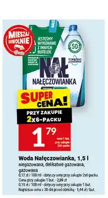 Twój Market Woda mineralna niegazowana Nałęczowianka oferta