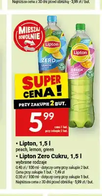 Twój Market Napój Lipton Ice Tea Peach oferta