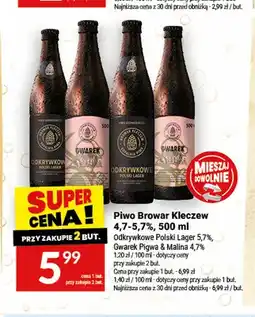 Twój Market Piwo Browar Kleczew Odkrywkowe Polski Lager oferta