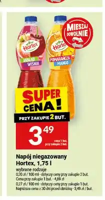 Twój Market Napój niegazowany Hortex Jabłko Wiśnia oferta