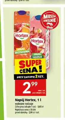 Twój Market Napój Hortex Jabłko Brzoskwinia oferta