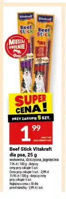 Twój Market Beef Stick Vitakraft dla psa wołowina oferta