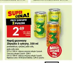 Twój Market Napój gazowany Zbyszko 3 cytryny oferta