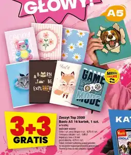 Twój Market Zeszyt Top 2000 Basic A5 16 kartek oferta