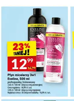 Twój Market Płyn micelarny 3w1 Eveline profesjonalny hialuronowy oferta