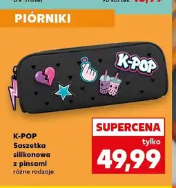 Kaufland Saszetka silikonowa z pinsami K-POP oferta