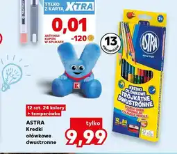 Kaufland Kredki ołówkowe dwustronne Astra 12 sztuk oferta