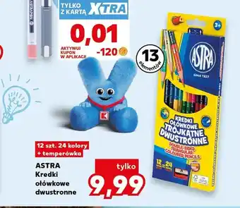 Kaufland Kredki ołówkowe dwustronne Astra 12 sztuk oferta