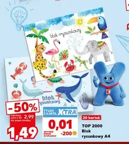 Kaufland Blok rysunkowy A4 TOP 2000 20 kartek oferta