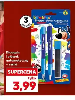 Kaufland Długopis i ołówek automatyczny z rysikami Bambino oferta