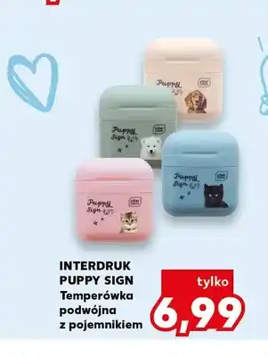Kaufland Temperówka podwójna z pojemnikiem Interdruk Puppy Sign oferta