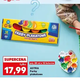 Kaufland Farby plakatowe Astra 12 kolorów oferta