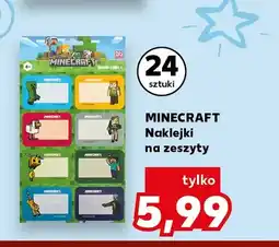 Kaufland Naklejki na zeszyty Minecraft oferta
