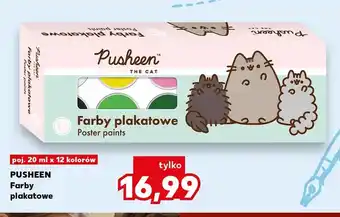 Kaufland Farby plakatowe Pusheen 12 kolorów oferta