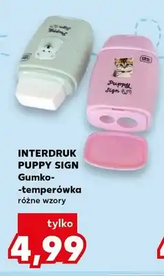 Kaufland Gumko-temperówka Interdruk Puppy Sign oferta