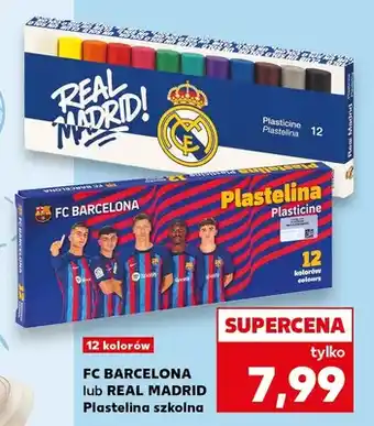 Kaufland Plastelina szkolna FC Barcelona oferta