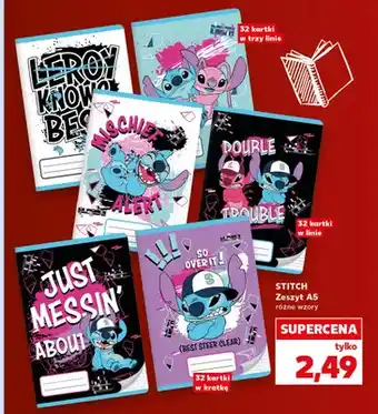 Kaufland Zeszyt A5 Stitch oferta