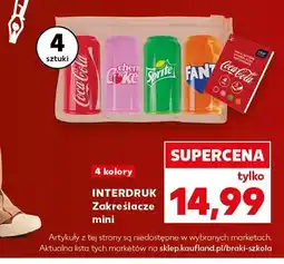 Kaufland Zakreślacze mini Interdruk Coca-Cola 4-pak oferta