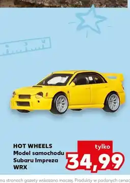 Kaufland Model samochodu Subaru Impreza WRX Hot Wheels oferta
