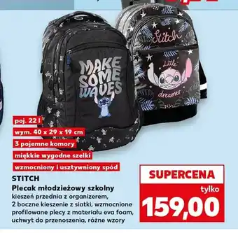 Kaufland Plecak młodzieżowy szkolny STITCH oferta