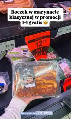 ALDI Boczek w marynacie klasycznej BBQ oferta