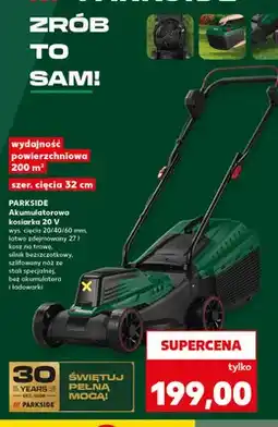 Kaufland Akumulatorowa kosiarka 20V Parkside oferta