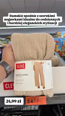 Biedronka Spodnie damskie Clevé z szerokimi nogawkami oferta