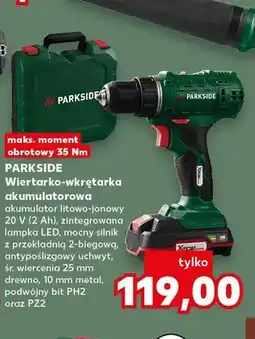 Kaufland Wiertarko-wkrętarka akumulatorowa Parkside oferta