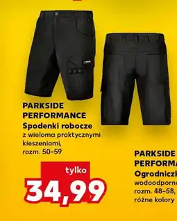 Kaufland Spodenki robocze Parkside Performance oferta