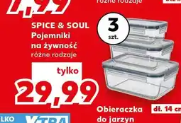 Kaufland Pojemniki na żywność Spice & Soul oferta