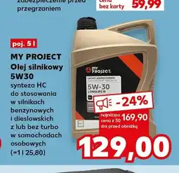 Kaufland Olej silnikowy My Project 5W30 oferta