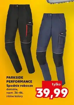Kaufland Spodnie robocze damskie Parkside Performance oferta