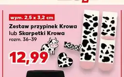 Kaufland Zestaw przypinek Krowa oferta