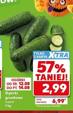 Kaufland Ogórki gruntowe luzem oferta